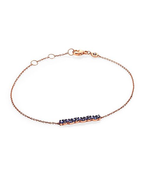 Astley Clarke - Linia Interstellar Sapphire & 14K Rose Gold Bracelet