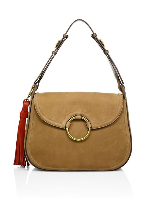 Tory Burch - Tassel Suede Large Shoulder Bag