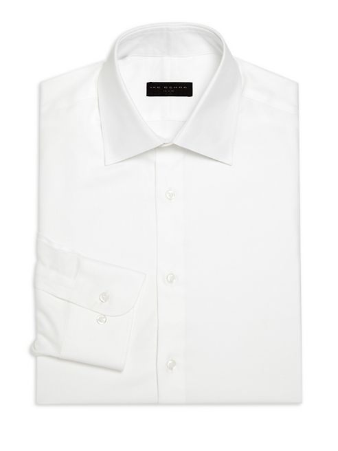 Ike Behar - Textured Cotton Dress Shirt