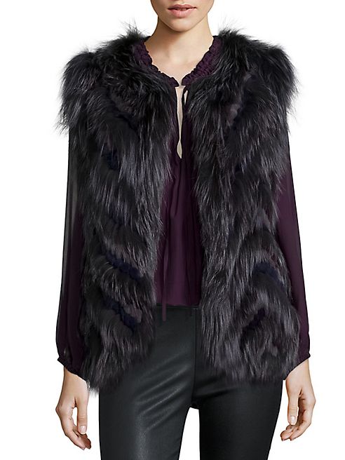 Parker - Lola Chevron Fur Vest