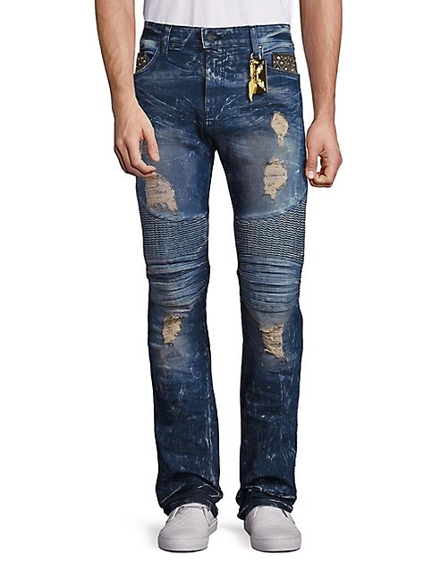 Robin's Jeans - New Cargo Distressed Straight-Leg Jeans