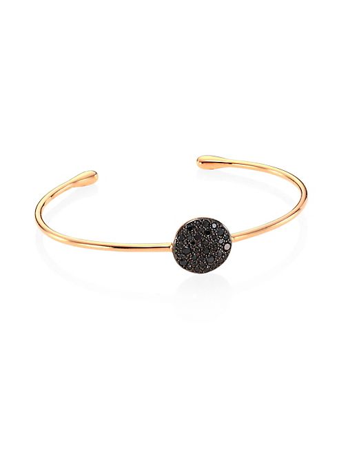 Pomellato - Sabbia Black Diamond & 18K Rose Gold Cuff Bracelet