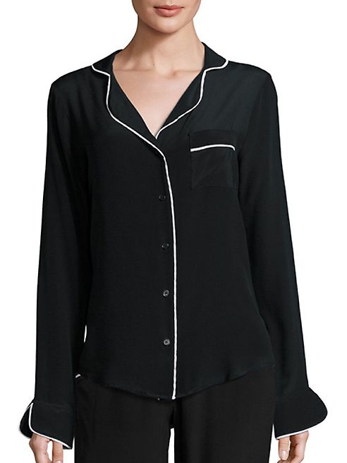 MAISON DU SOIR - Bardot Crepe Pajama Top