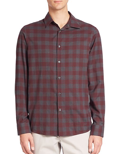 Michael Kors - Enzo Slim-Fit Checkered Shirt