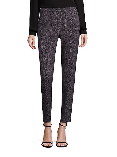 St. John - Pin Dot Cropped Pants