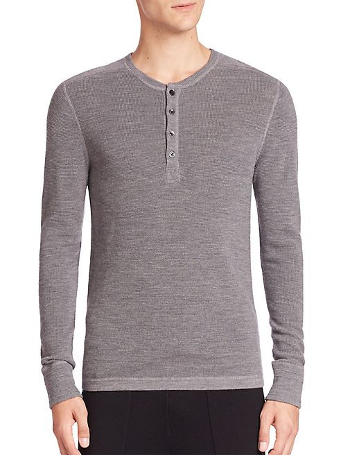 Michael Kors - Merino Wool Waffle Henley