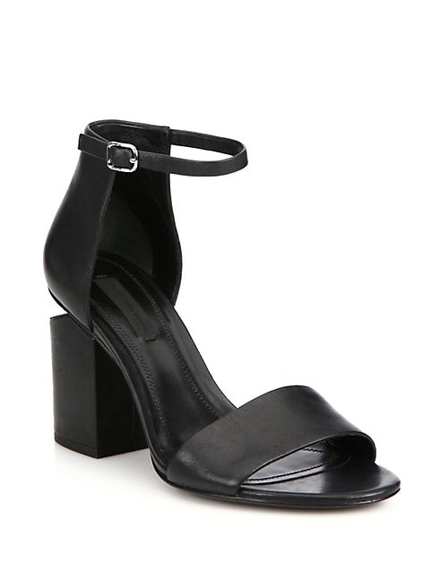 Alexander Wang - Abby Tilt-Heel Leather Sandals