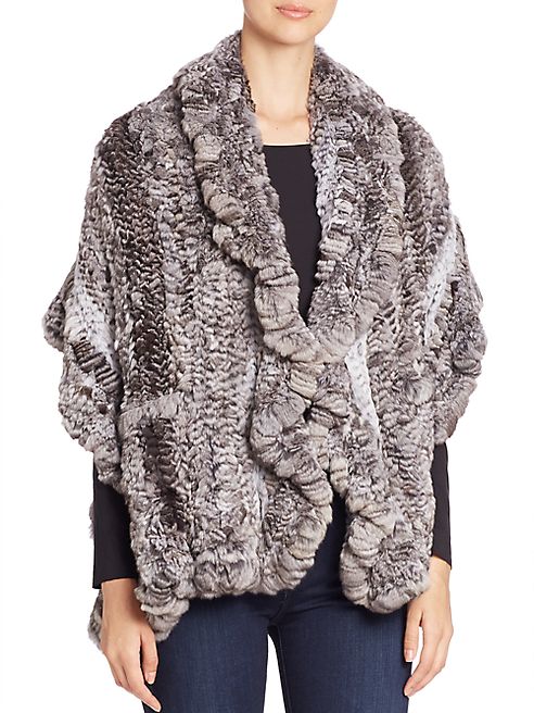 The Fur Salon - Knitted Chinchilla Fur Stole