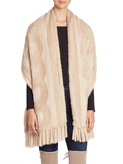 The Fur Salon - Knitted Mink Fur Stole