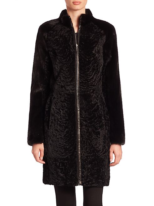 The Fur Salon - Mink & Lamb Fur Coat