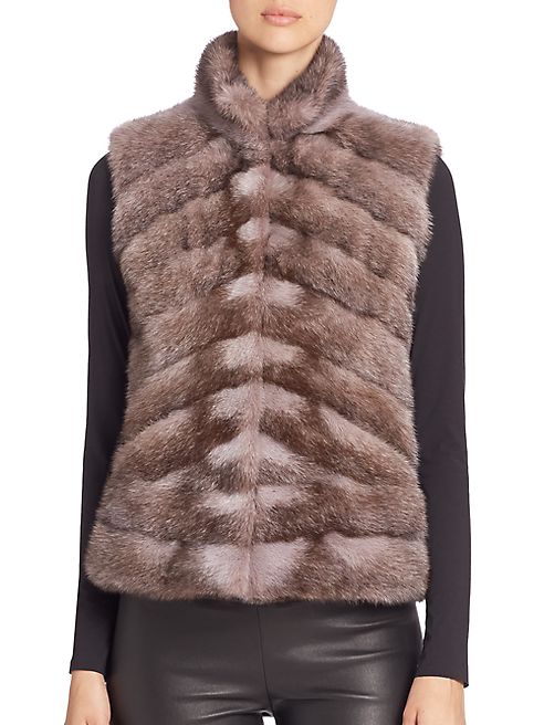 Bibhu Mohapatra - Mink Fur Vest