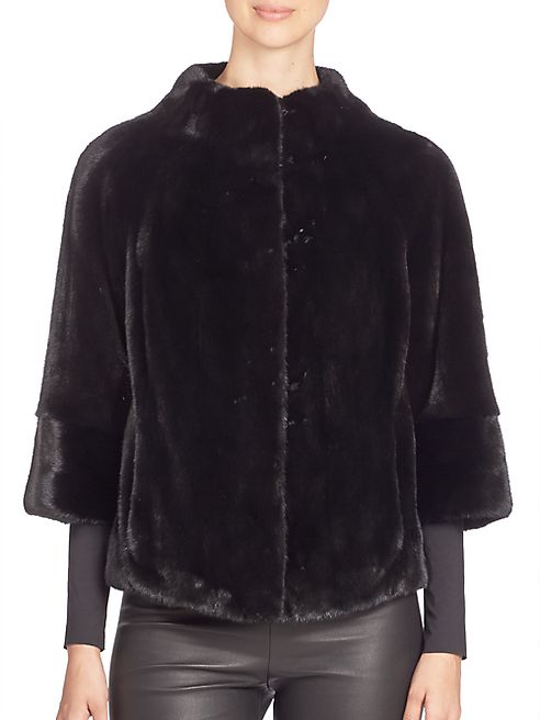 The Fur Salon - Cropped Mink Fur Jacket