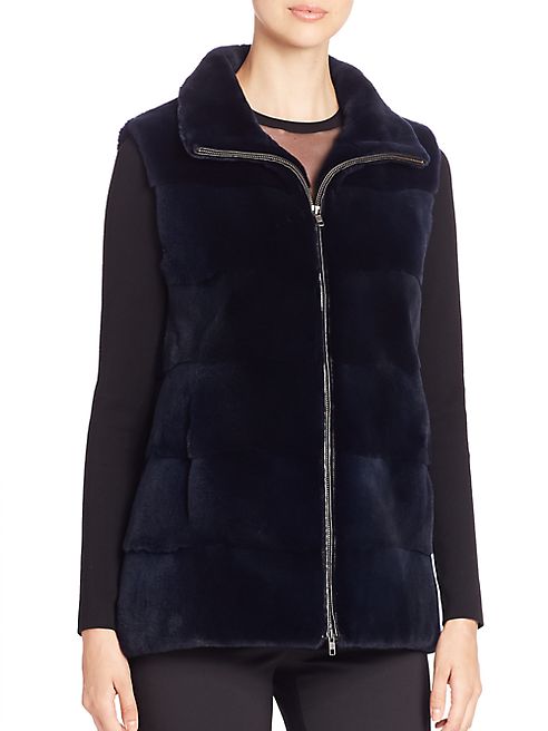 Michael Kors Collection - Plucked Mink Fur Vest