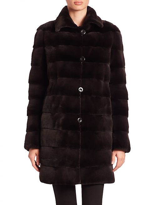 The Fur Salon - Reversible Plucked Mink Fur Jacket