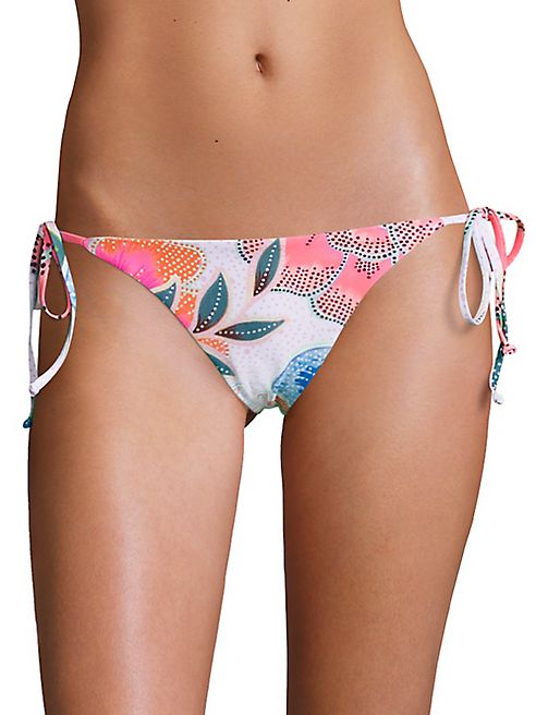 Mara Hoffman - Arcadia Coral Side Tie Bikini Bottom