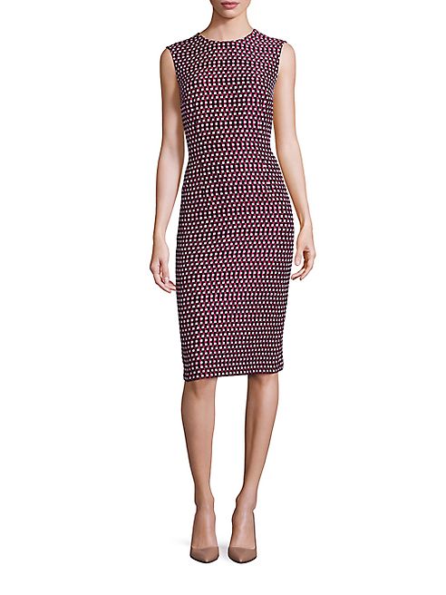 Escada - Check Jacquard Dress