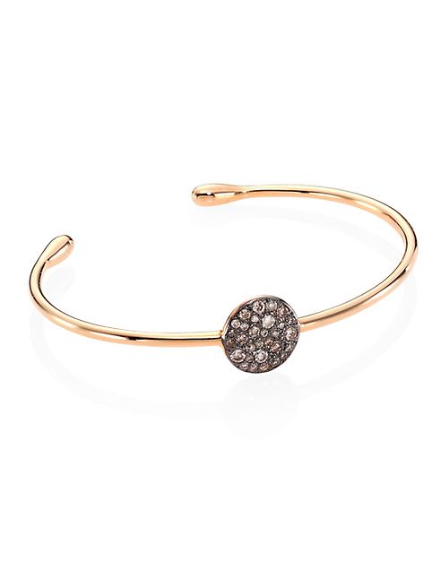 Pomellato - Sabbia Brown Diamond & 18K Rose Gold Bangle Bracelet