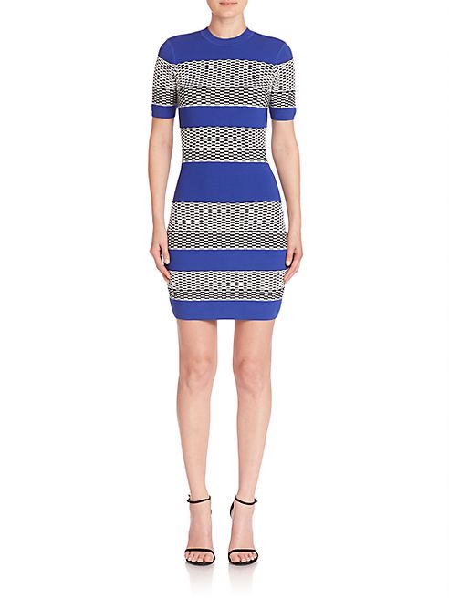 KENDALL + KYLIE - Multi Stripe Bodycon Dress