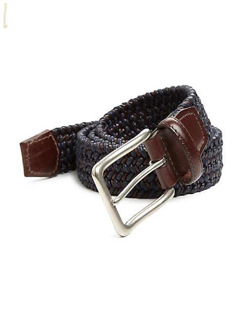 Saks Fifth Avenue Collection - Braided Leather Belt