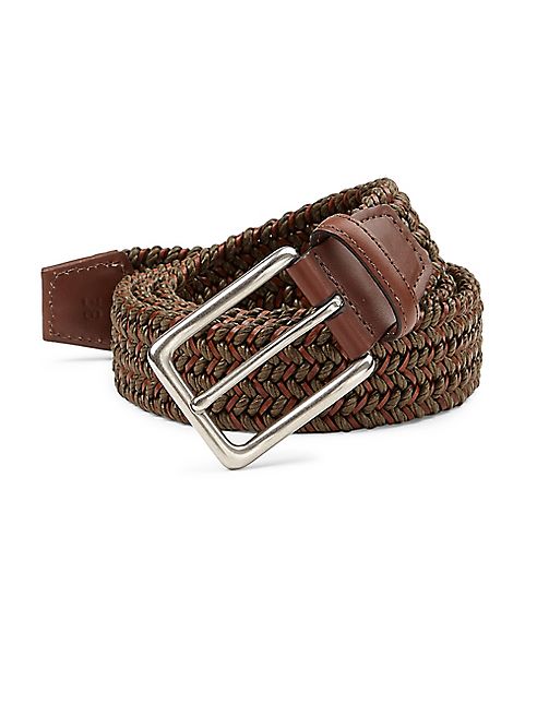 Saks Fifth Avenue Collection - Braided Leather Belt