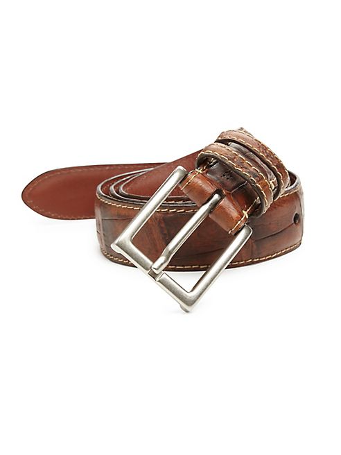 Saks Fifth Avenue Collection - Hornback Crocodile Belt