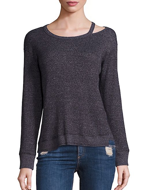 Wilt - Asymmetrical Neck Cutout Sweater