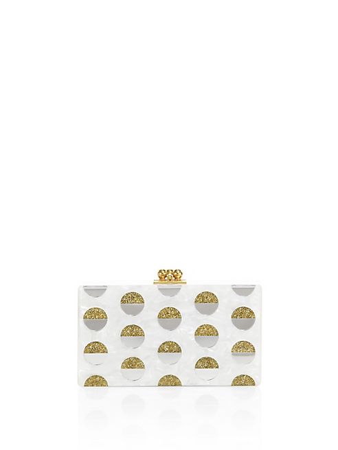 Edie Parker - Jean Double Dot Acrylic Clutch