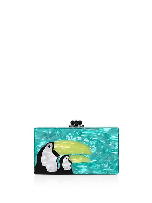 Edie Parker - Jean Toucans Acrylic Clutch