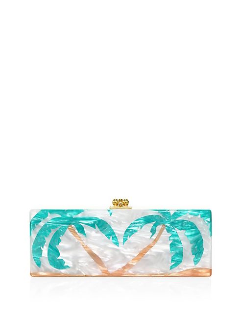 Edie Parker - Flavia Palms Acrylic Clutch