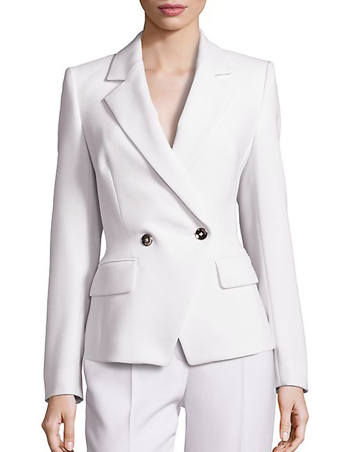 Escada - Wool Double-Breasted Tapered Jacket