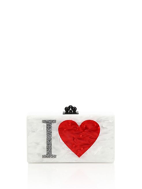 Edie Parker - Jean I Heart NY Acrylic Clutch