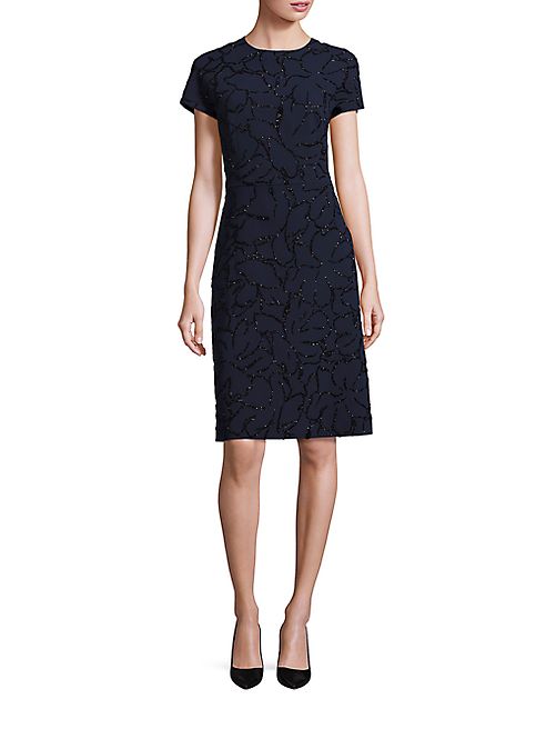 Escada - Embellished Sheath Dress