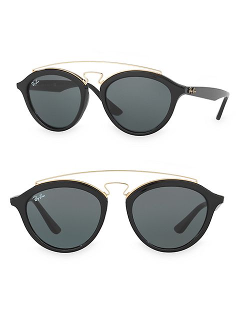 Ray-Ban - 53MM Oval Mirrored Sunglasses