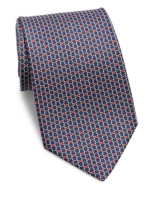 Salvatore Ferragamo - Gancini Printed Silk Tie