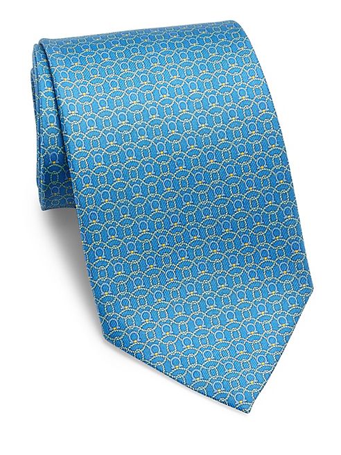 Salvatore Ferragamo - Rope Gancini Printed Silk Tie