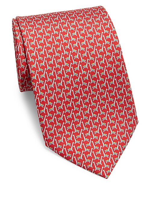 Salvatore Ferragamo - Giraffe Printed Silk Tie