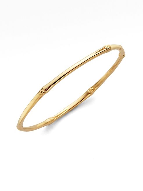 John Hardy - Bamboo 18K Yellow Gold Slim Bangle Bracelet