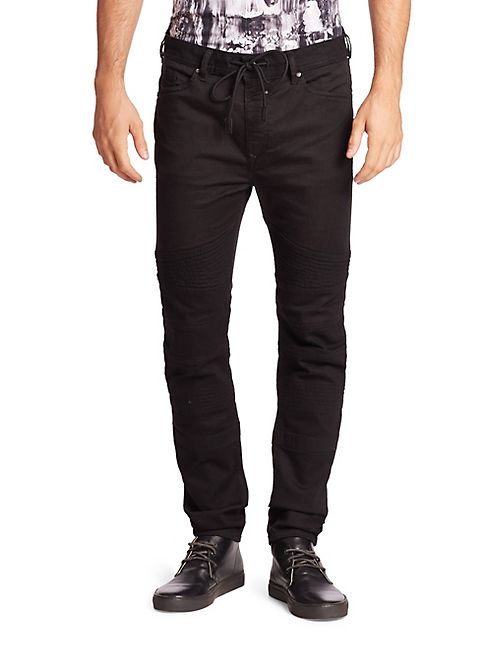 Diesel - Solid Drawstring Jeans