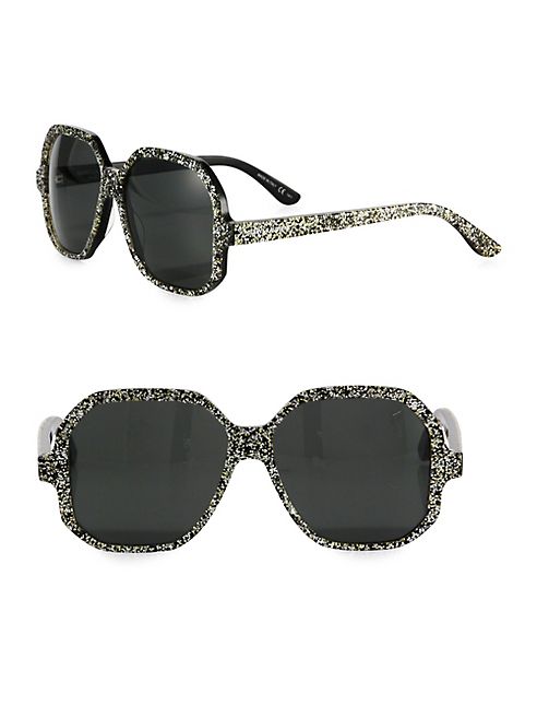 Saint Laurent - SL 132 56MM Geometric Sunglasses