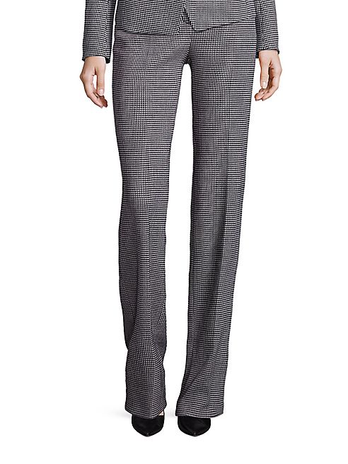 Escada - Diamond Pique Straight Leg Pants