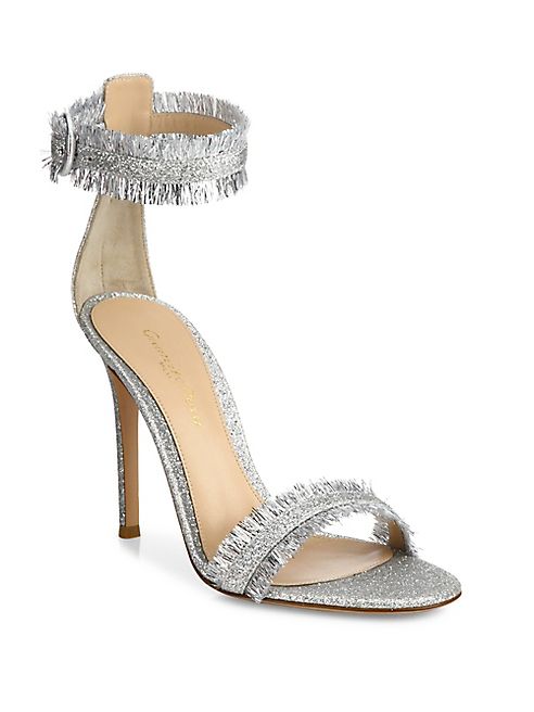 Gianvito Rossi - Caribe Tinsel Ankle-Strap Sandals