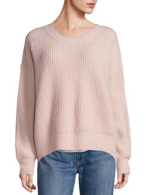 Vince - Rib-Knit Hi-Lo Sweater