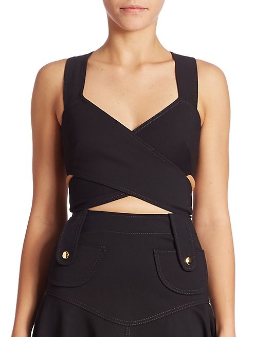 Derek Lam - Cross Over Cropped Top