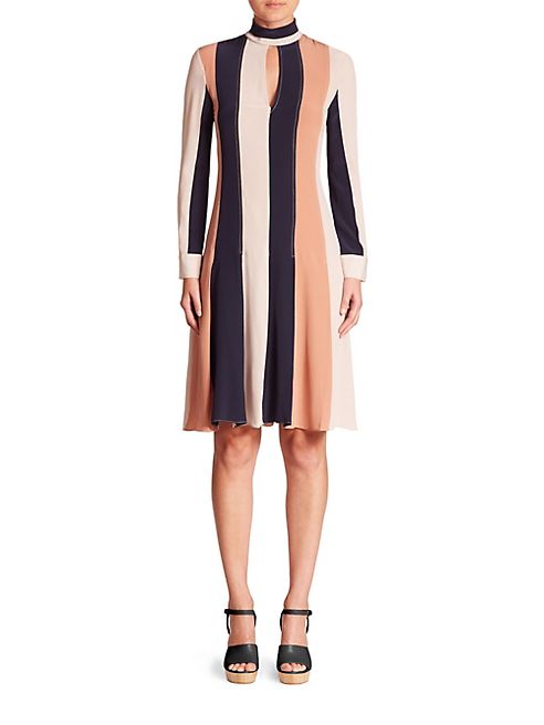 Derek Lam - Colorblock Mockneck Dress