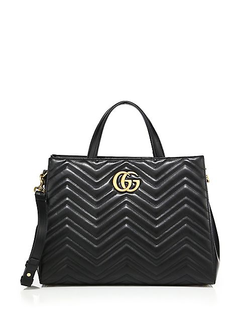 Gucci - GG 2.0 Marmont Matelassé Leather Top-Handle Tote