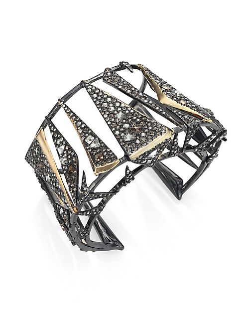 Alexis Bittar - Crystal-Encrusted Hinged Cuff Bracelet