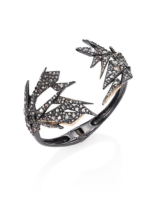 Alexis Bittar - Crystal-Encrusted Origami Cuff Bracelet