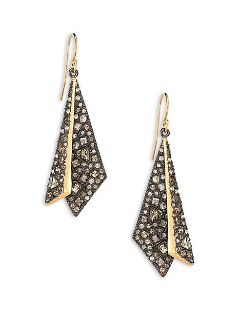 Alexis Bittar - Crystal-Encrusted Origami Earrings