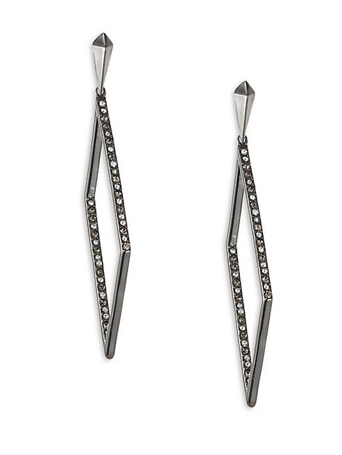 Alexis Bittar - Diamond-Shaped Crystal Drop Earrings