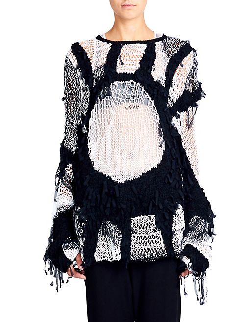 Ann Demeulemeester - Open Hand-Knit Sweater